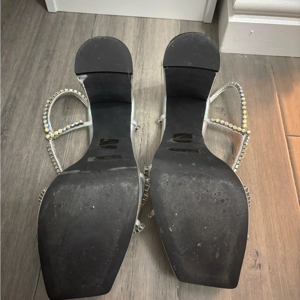 Jeffrey Campbell Holographic Rhinestone Platform Heels - Picture 6 of 6